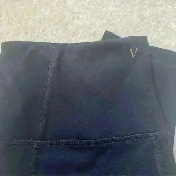 VICTORIA'S SECRET Essential Pocket Leggings High Rise Cotton Black Size S - Picture 8 of 9